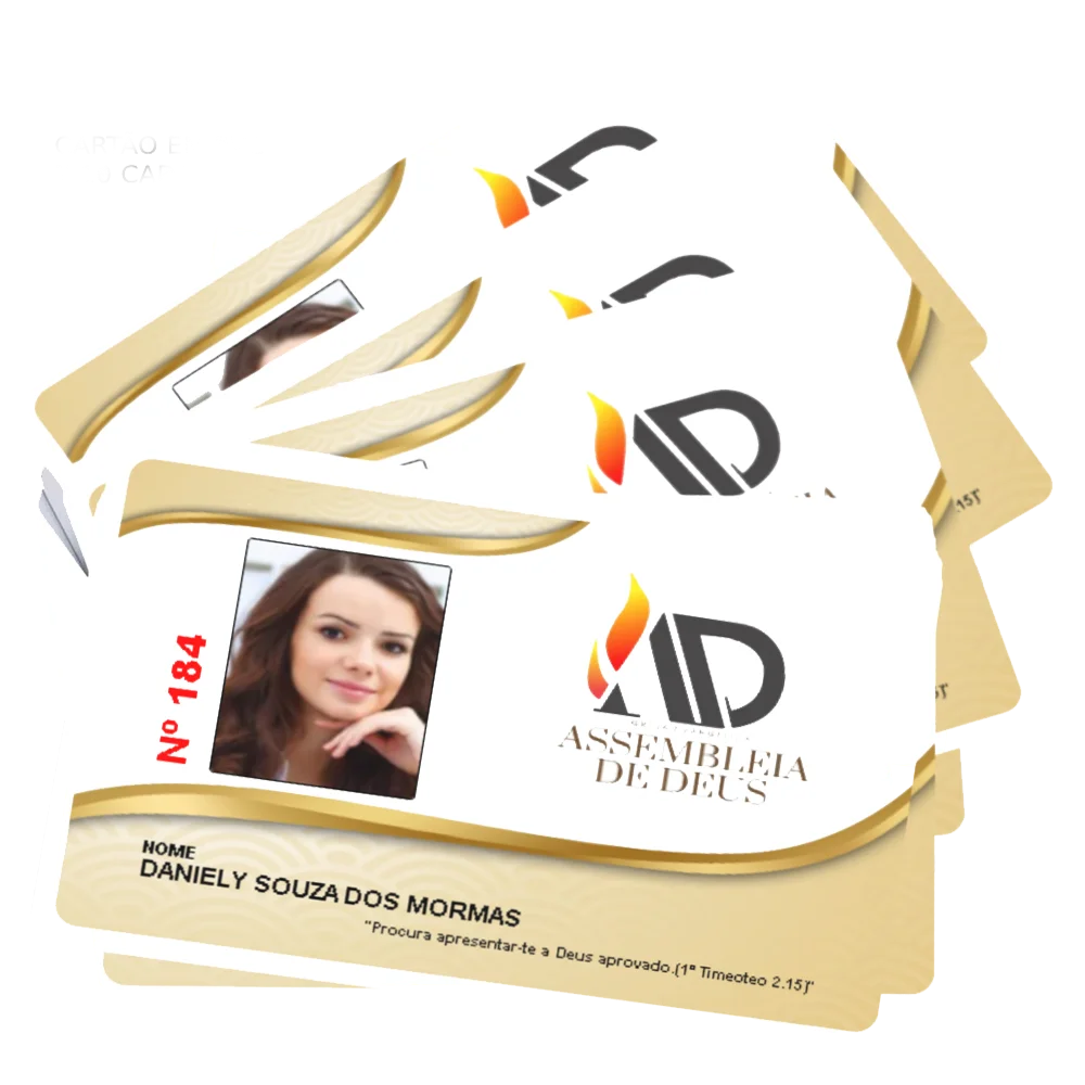 Modelos de carteirinhas de membros